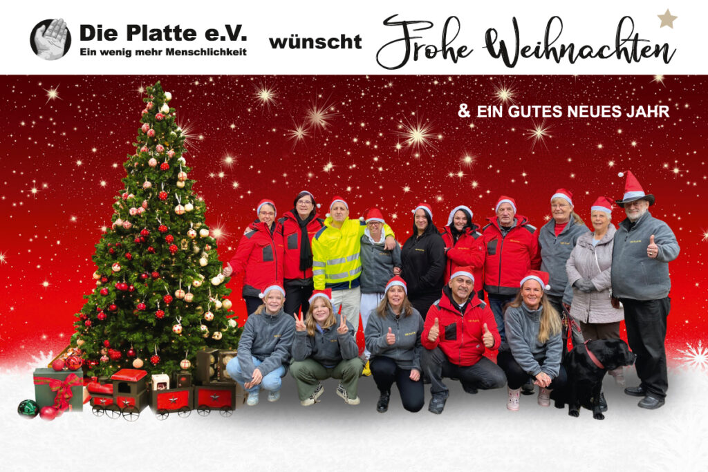 Die Platte e.V. wünscht Frohe Weihnachten und ein gutes neues Jahr