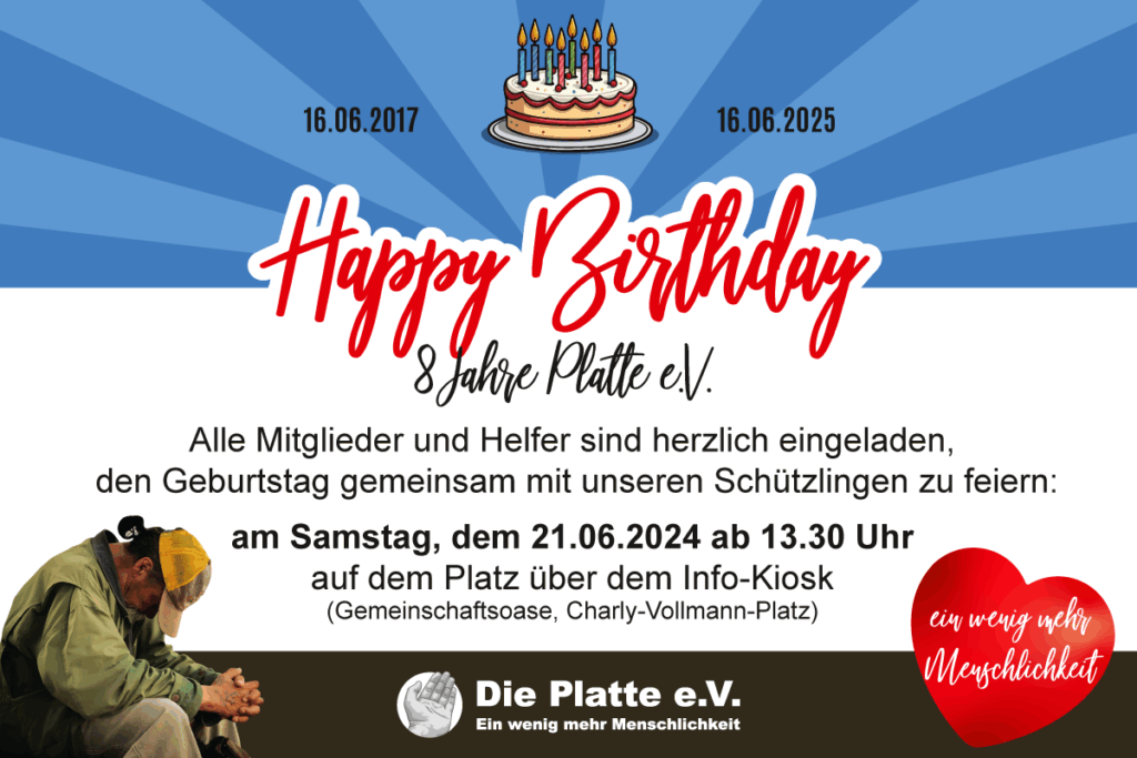Platte e.V. - Happy Birthday - 8 Jahre Platte e.V.