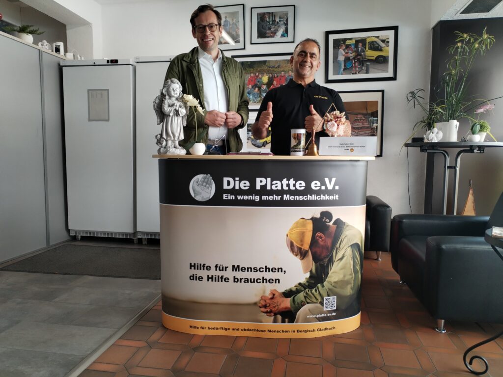 Platte e.V. - Besuch vom Bürgermeisterkandidaten Alexander Felsch